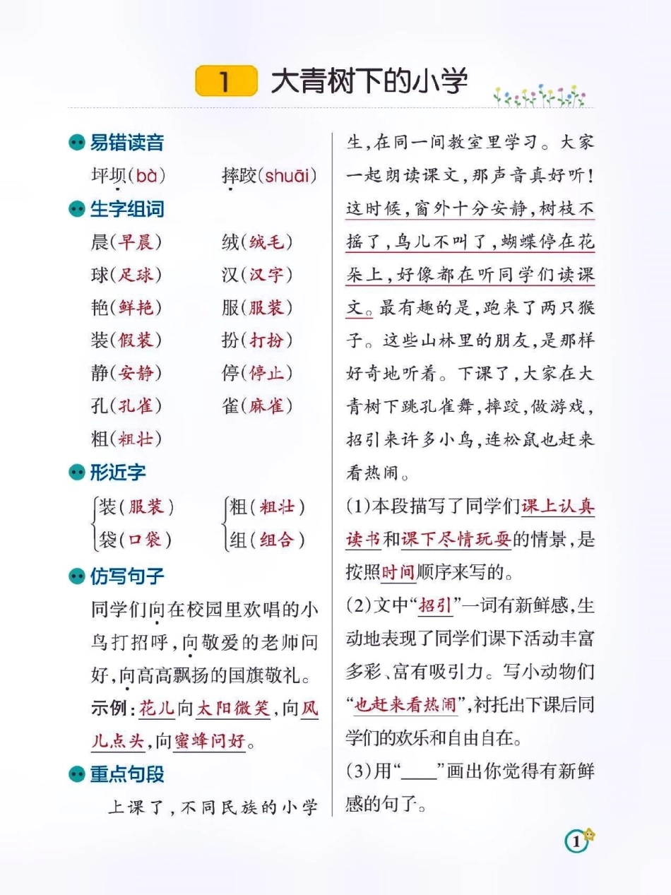 三年级语文上册知识点归纳总结。 暑假预习 小学知识点归纳 知识点总结 小学语文  热点 创作者中心.pdf_第1页