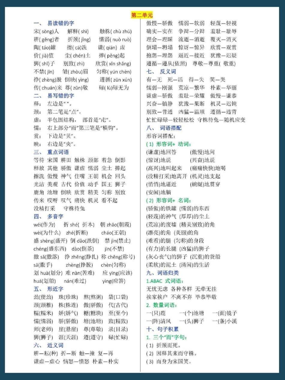 三年级语文下册知识点归纳总结教育 小学语文 学习 三年级语文 语文.pdf_第2页