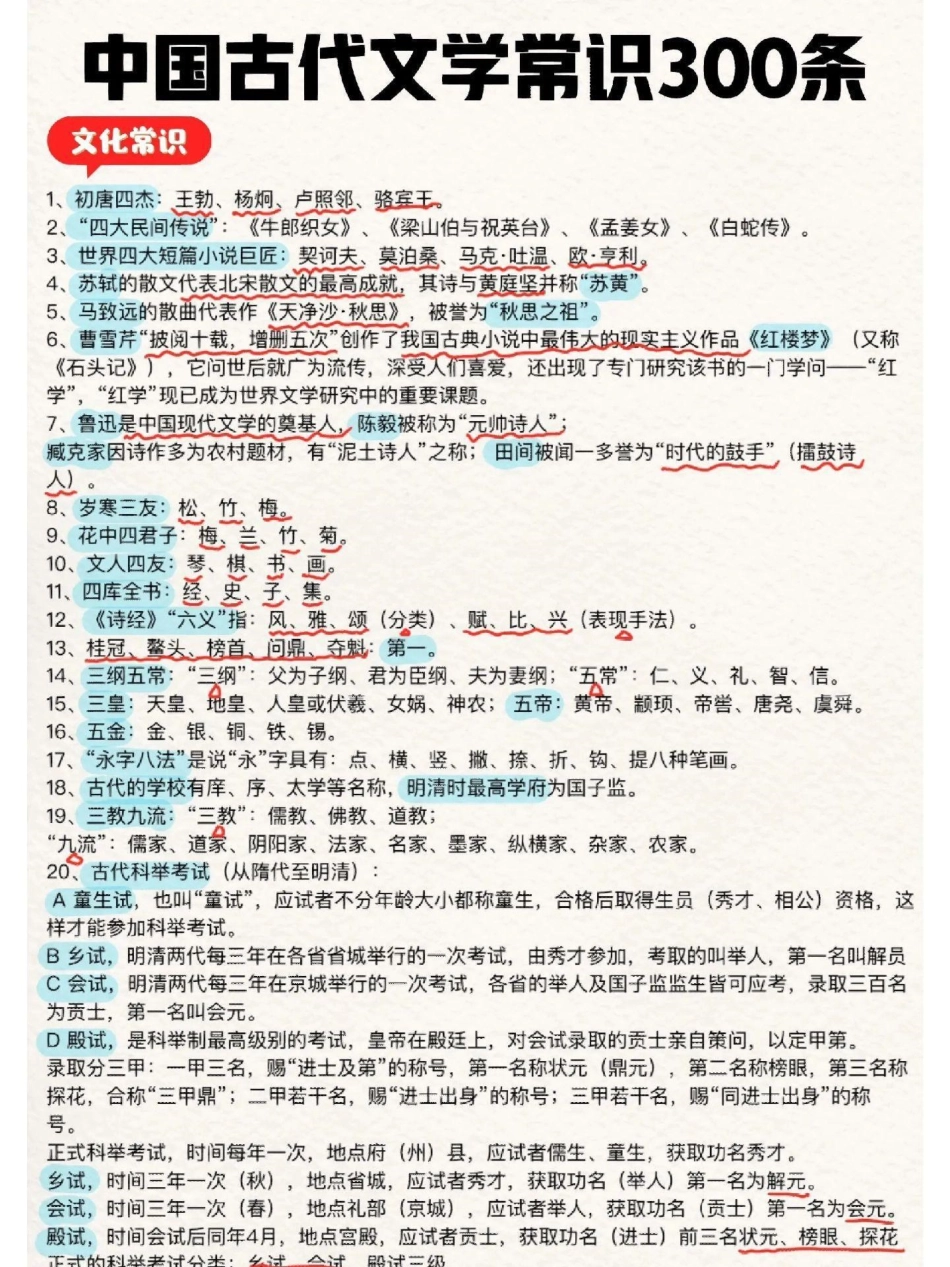 这些都是语文书里没有，但是经常考到的文学常识小学必背文学常识.pdf_第1页