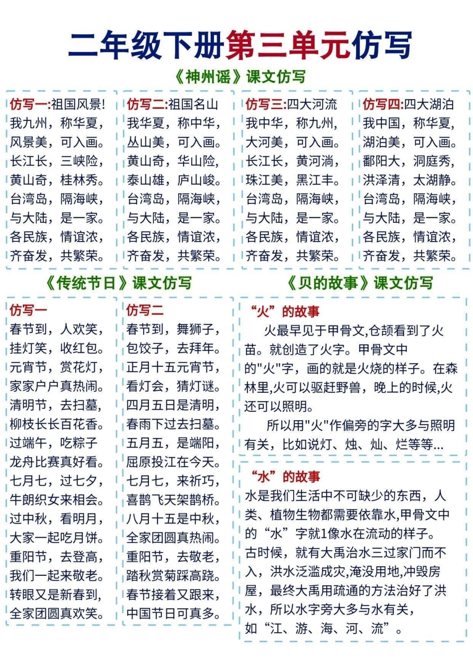 必背 二下第三单元八大考点和句子仿写。二下第三单元八大考点和句子仿写汇总，重点必背内容都在这里了，期中期末考试直接可用，二年级的宝子们打印下来反复背诵，掌握每一单元知识点总结  小学语文知识点 小学语.pdf_第3页