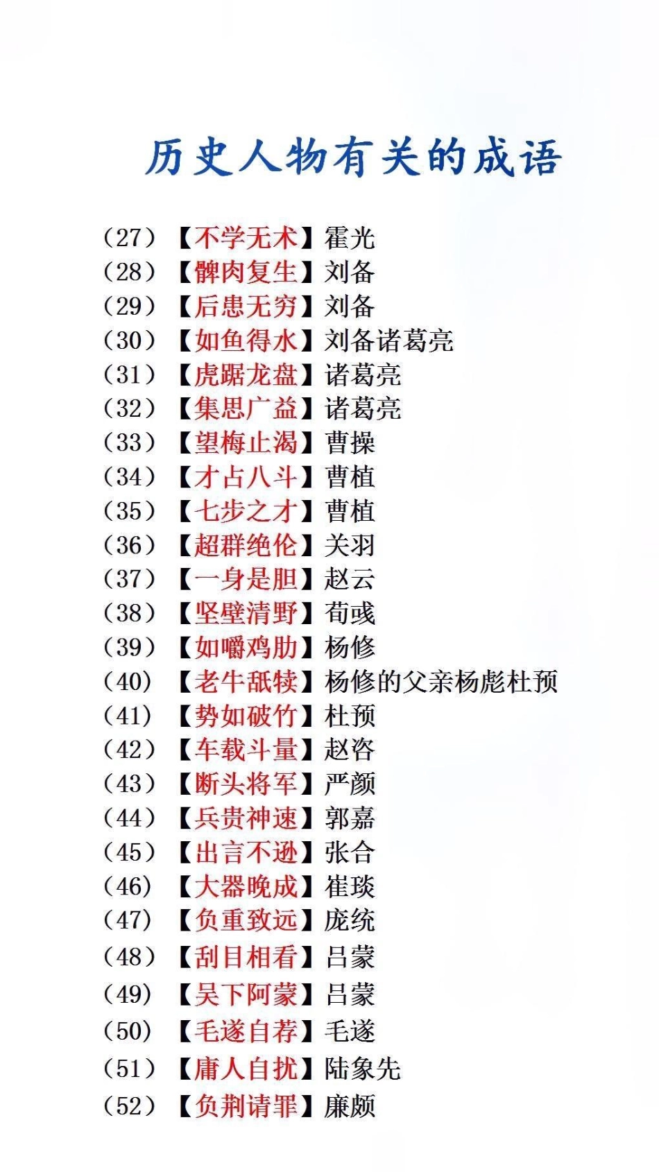 历史人物有关的成语，收藏起来每天读一读记一记吧学霸秘籍 必考考点.pdf_第2页