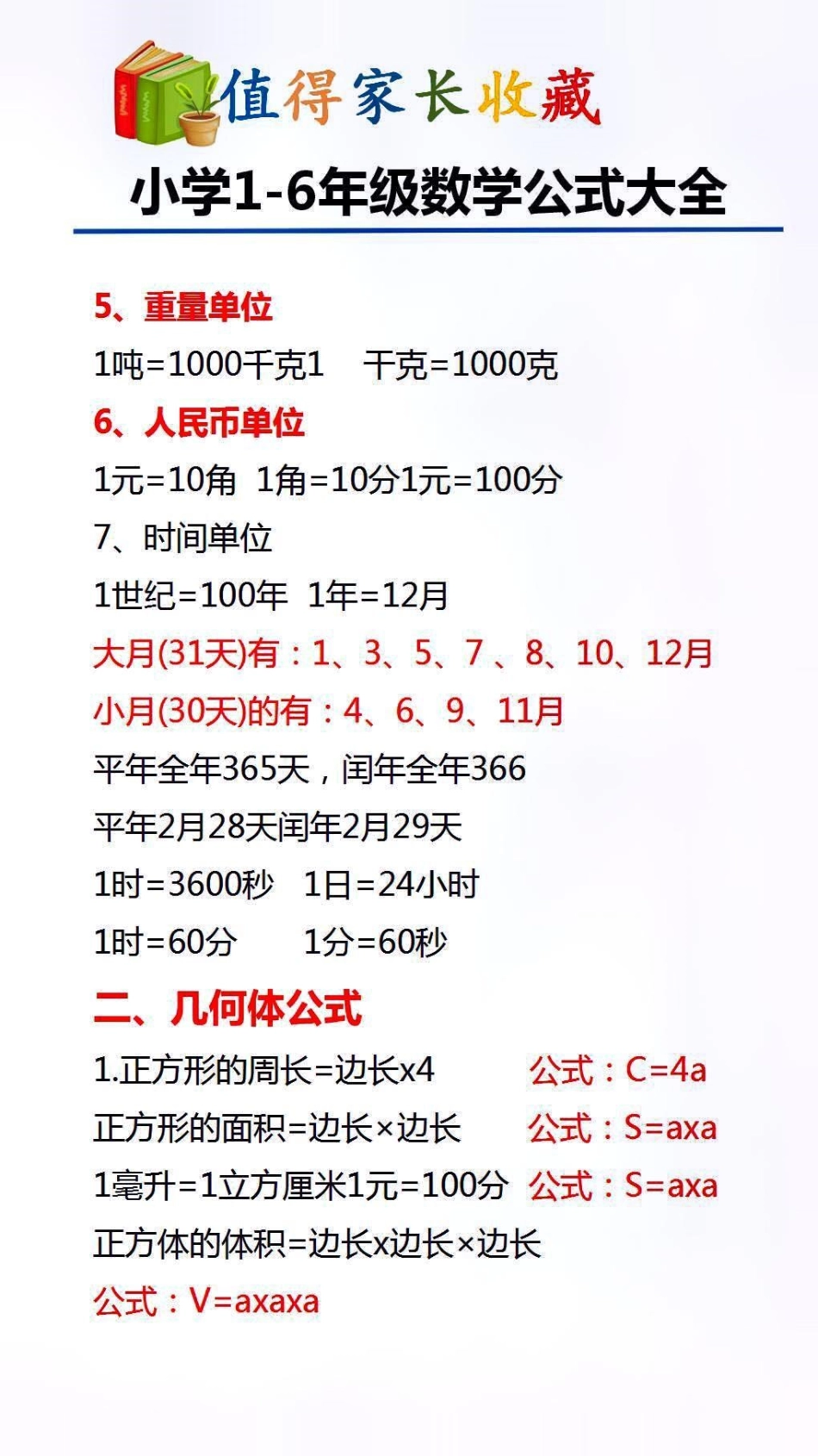 数学公式大全替孩子保存起来吧数学.pdf_第2页