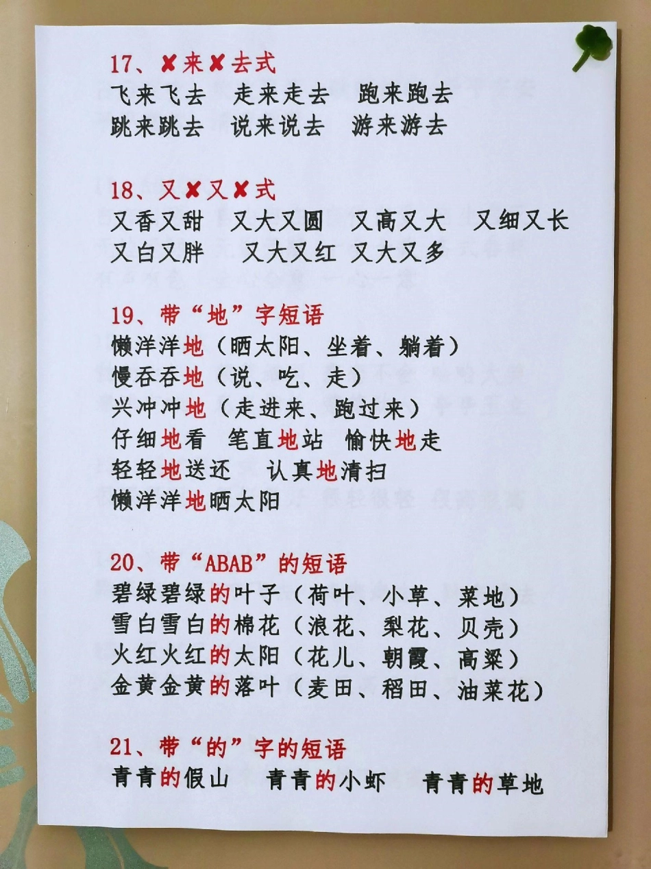 小学必背词语积累大全 知识点总结 教育 小学语文.pdf_第3页