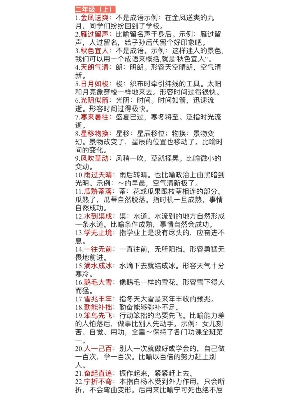 小学阶段必须掌握的成语，可以收藏打印给孩子看，关注我更多中小学重点学习资料小学语文 知识点总结.pdf_第2页