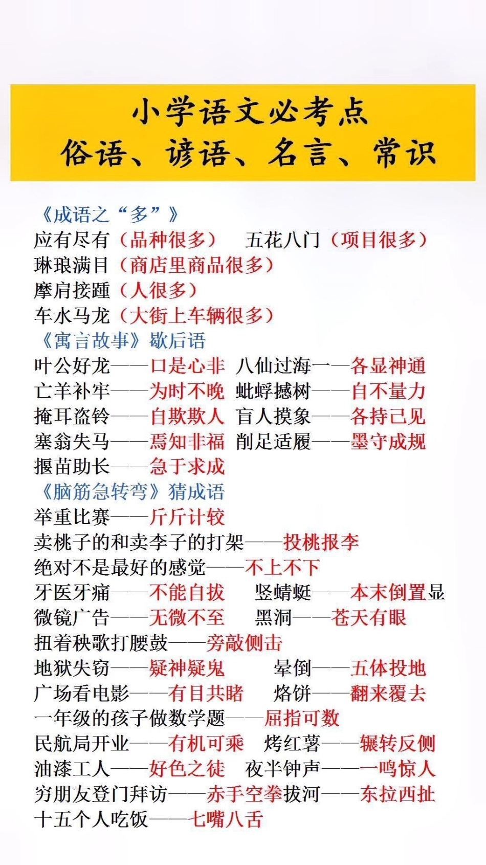 小学语文必考文学常识必考考点 小学语文.pdf_第1页