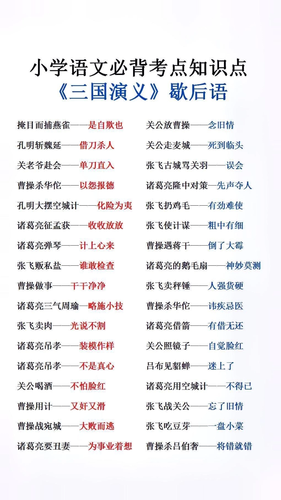 小学语文必考知识点歇后语必考考点 小学语文.pdf_第1页