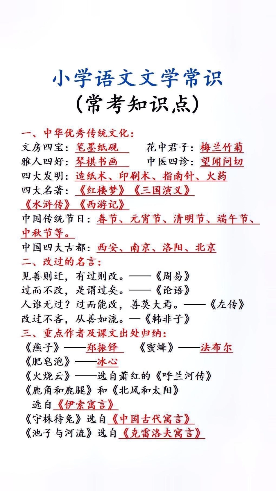 小学语文文学常识必考考点.pdf_第1页