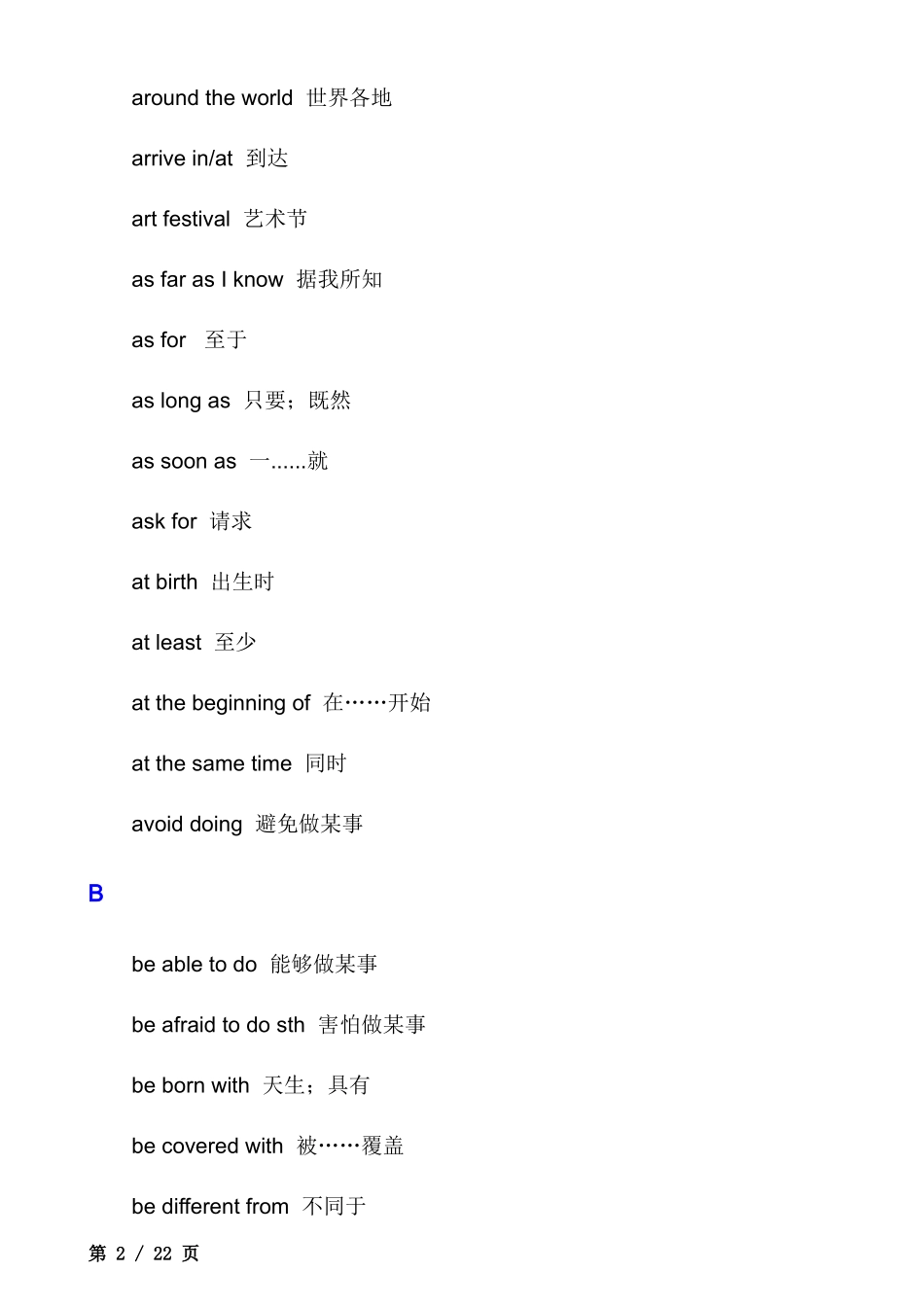 _初中英语词组（短语）及固定搭配大全.docx_第2页