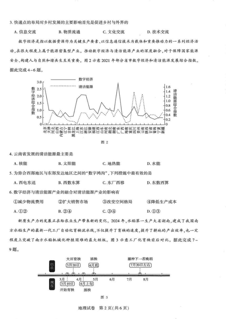 湖北省高中名校联盟2025届高三11月第二次联合测评（圆创联盟）地理试卷含答案.pdf_第2页