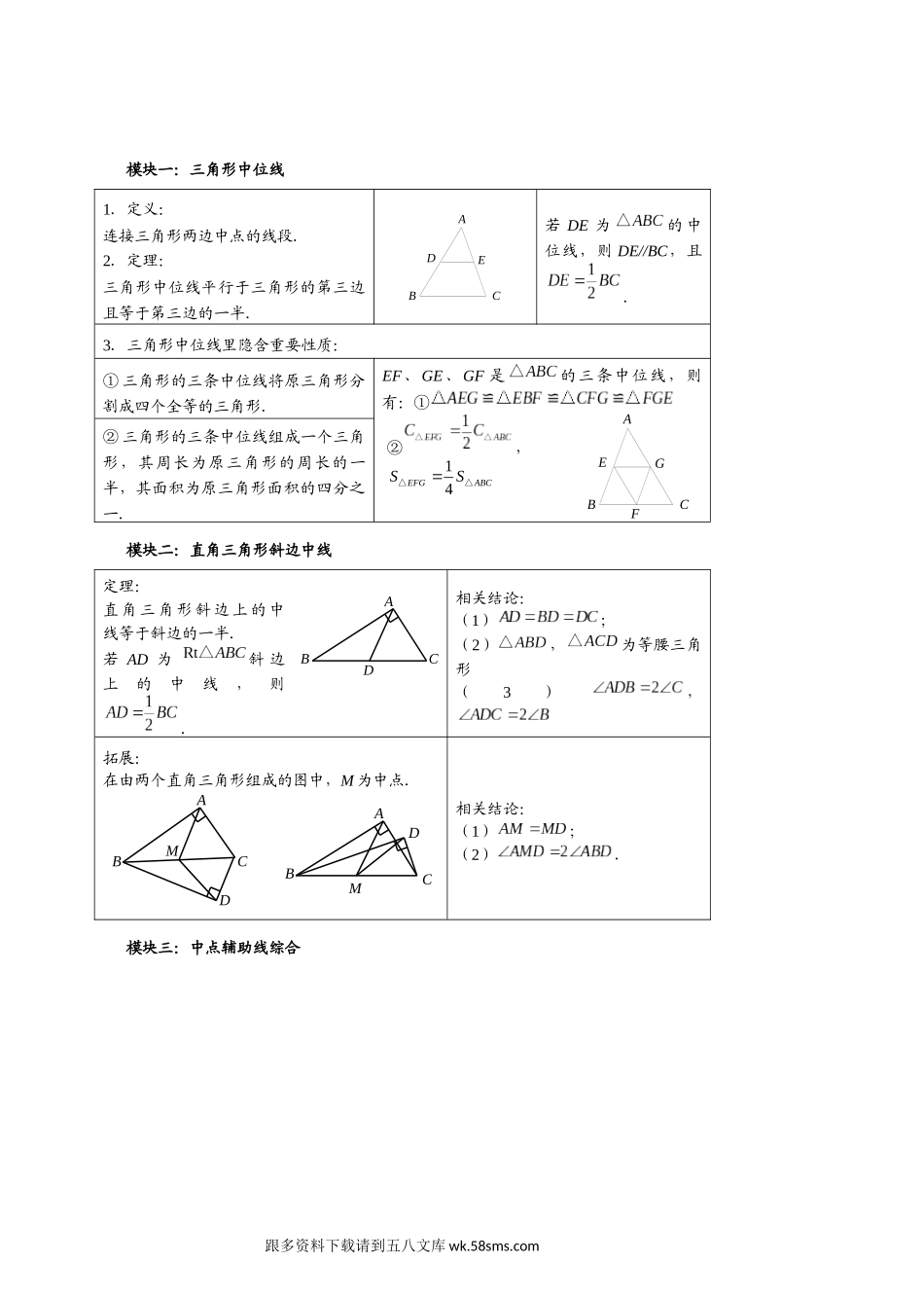 初一数学.春.直升班.教师版.第9讲  中位线和斜边中线.docx_第2页