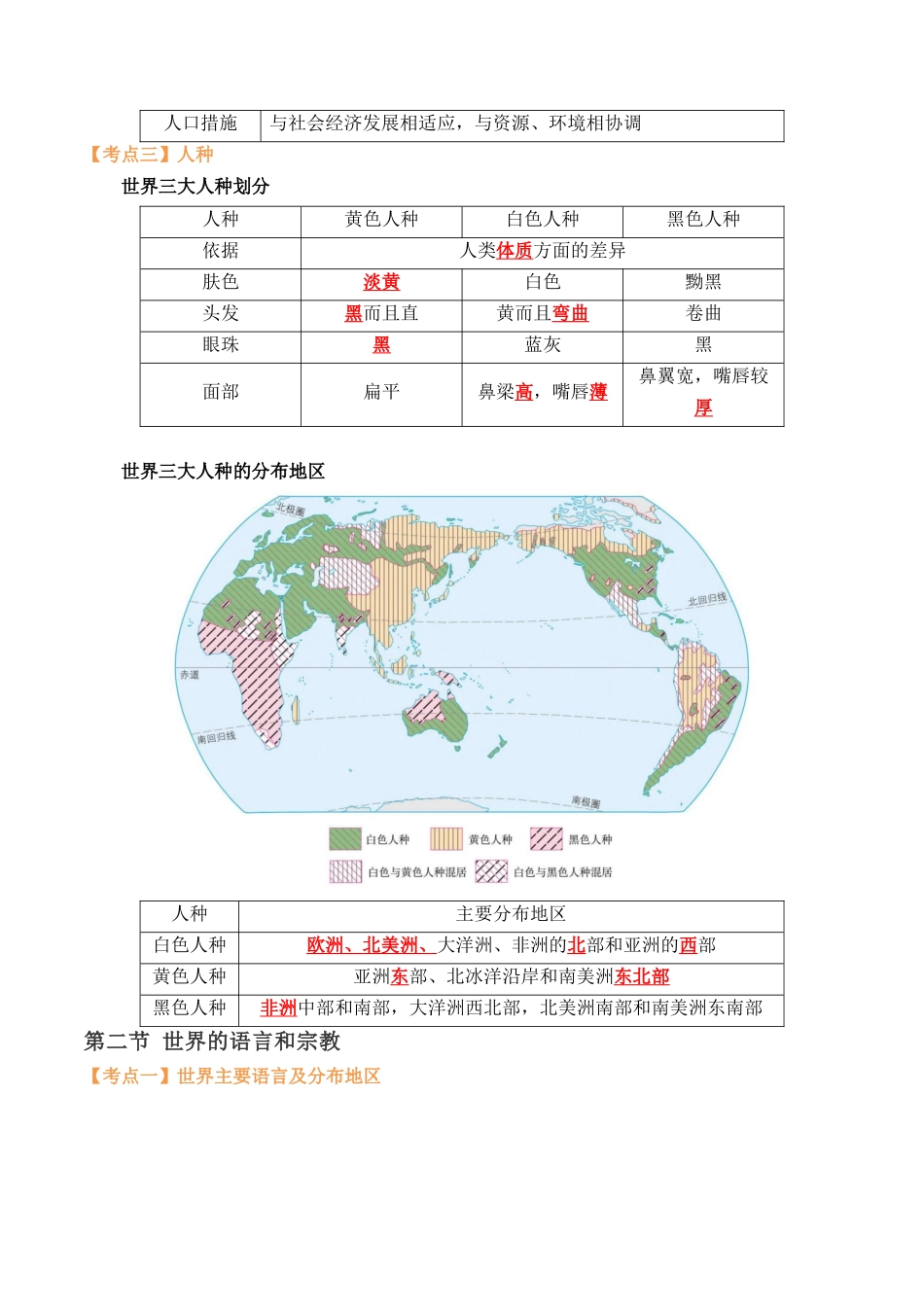 第四章 居民与聚落（A卷知识梳理卷）-单元考点梳理双测卷（人教版）（解析版）.docx_第3页