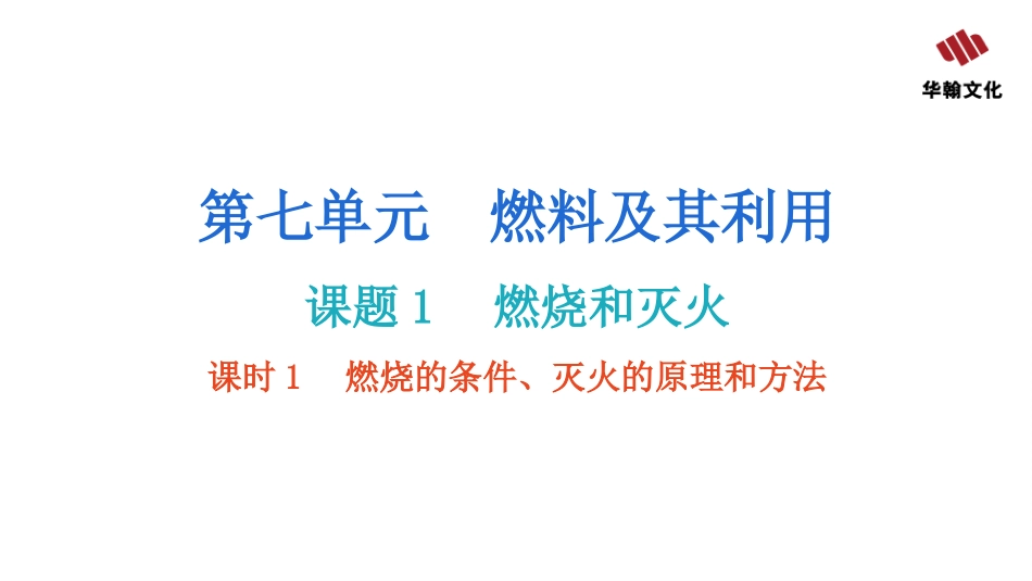 【人教九年级化学】课题1  燃烧和灭火  课时1  燃烧的条件、灭火的原理和方法.pptx_第2页