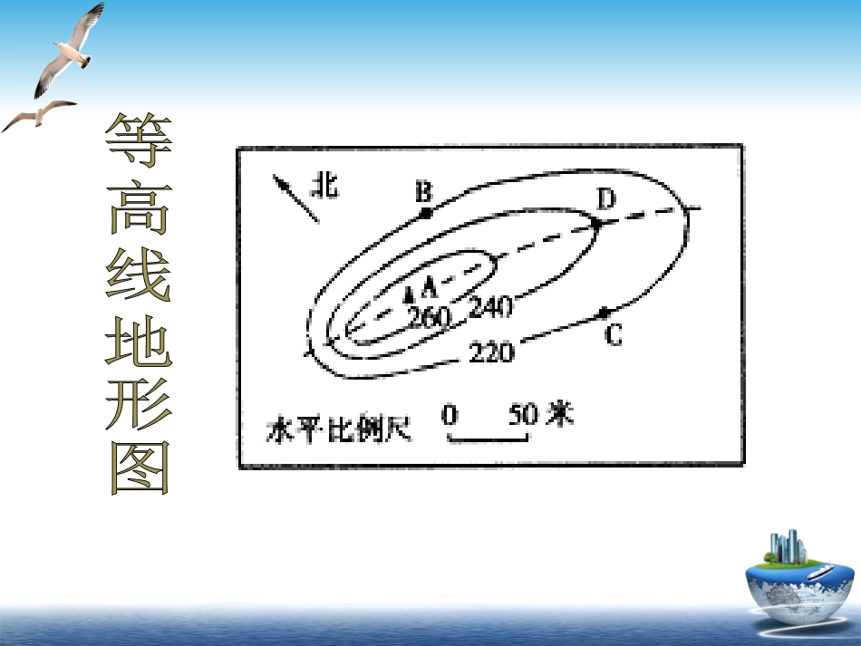 七年级上 地理 商务星球版 第二章 地图《地形图的判读》活动探究课件.ppt_第2页