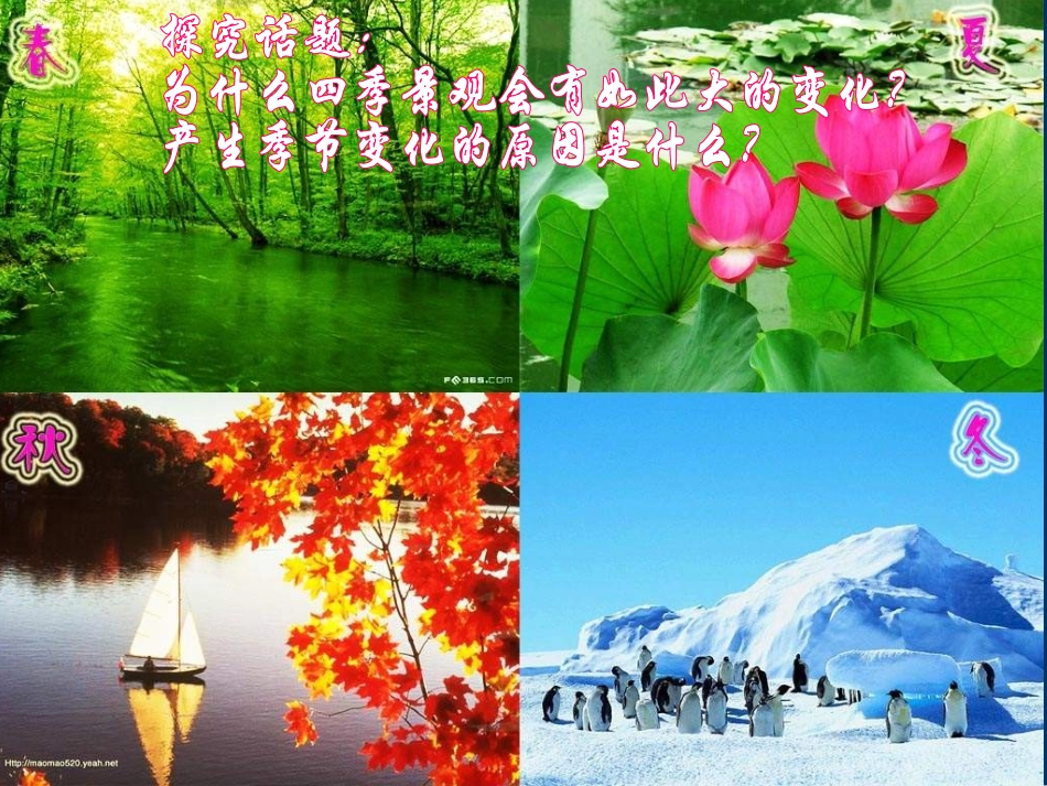 七年级上 地理 商务星球版 第一章 地球《地球的公转》参考课件1（问题探究型）.ppt_第2页