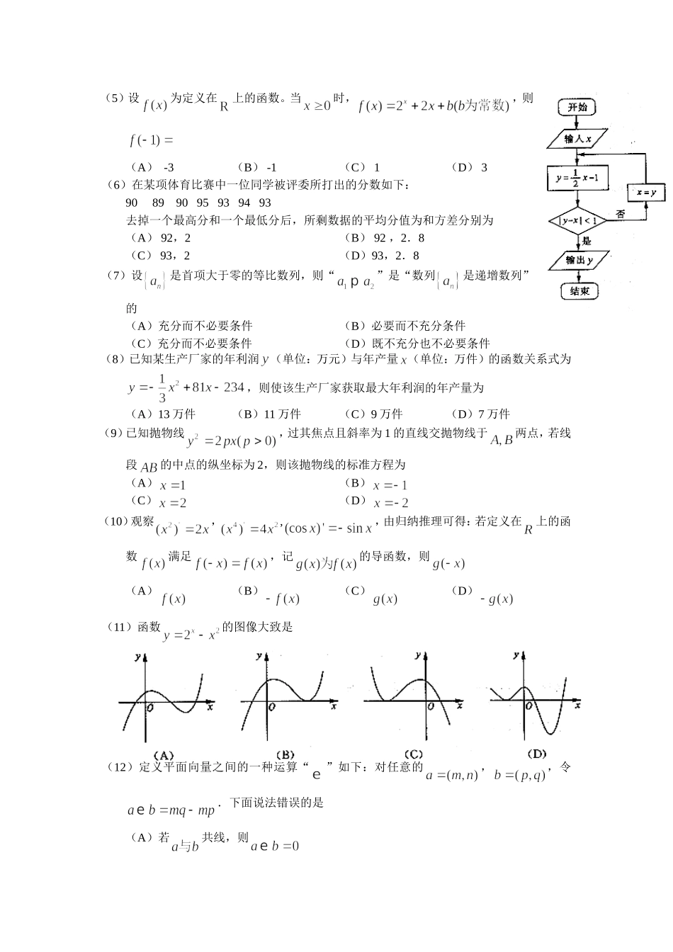 2010年高考真题数学【文】(山东卷)（含解析版）.doc_第2页