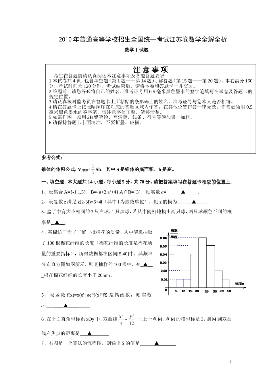 2010年江苏高考数学试题及答案.doc_第1页