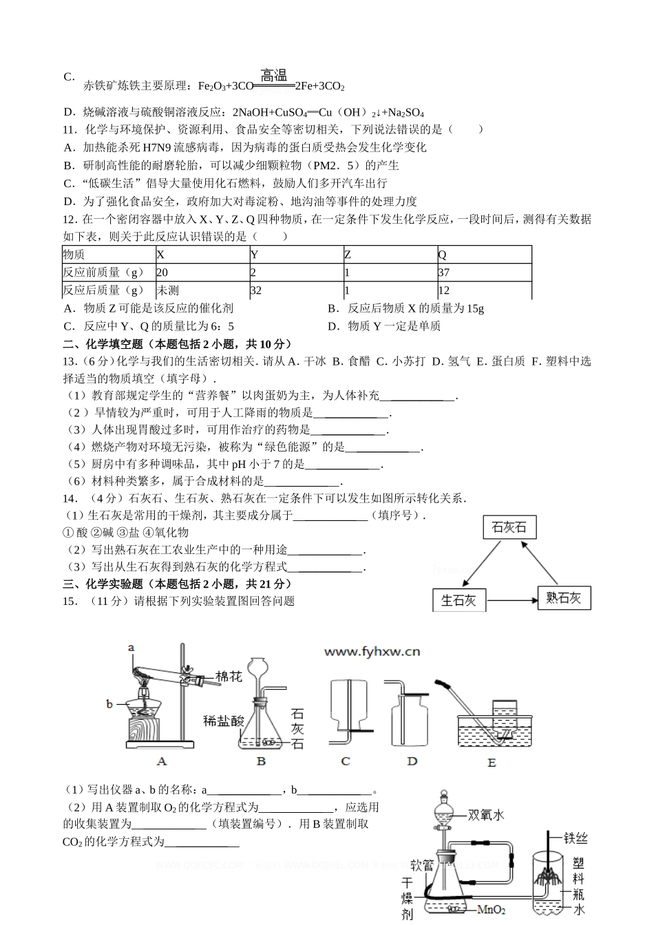 2013年江苏省徐州市中考化学试卷及答案.doc_第2页