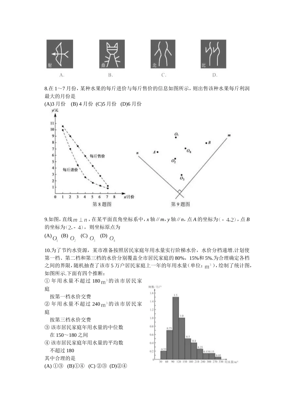 2016年北京市中考数学试题与答案.doc_第2页