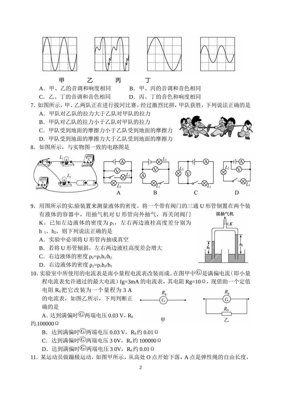 2015年德州市中考物理试题及答案.doc_第2页