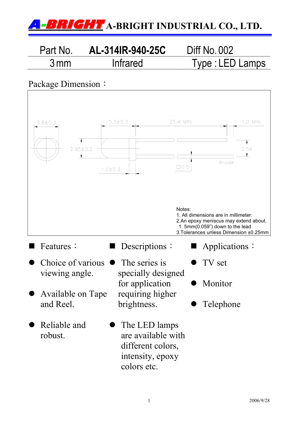 AL-314IR-940-25C (A-BRIGHT).pdf_第1页