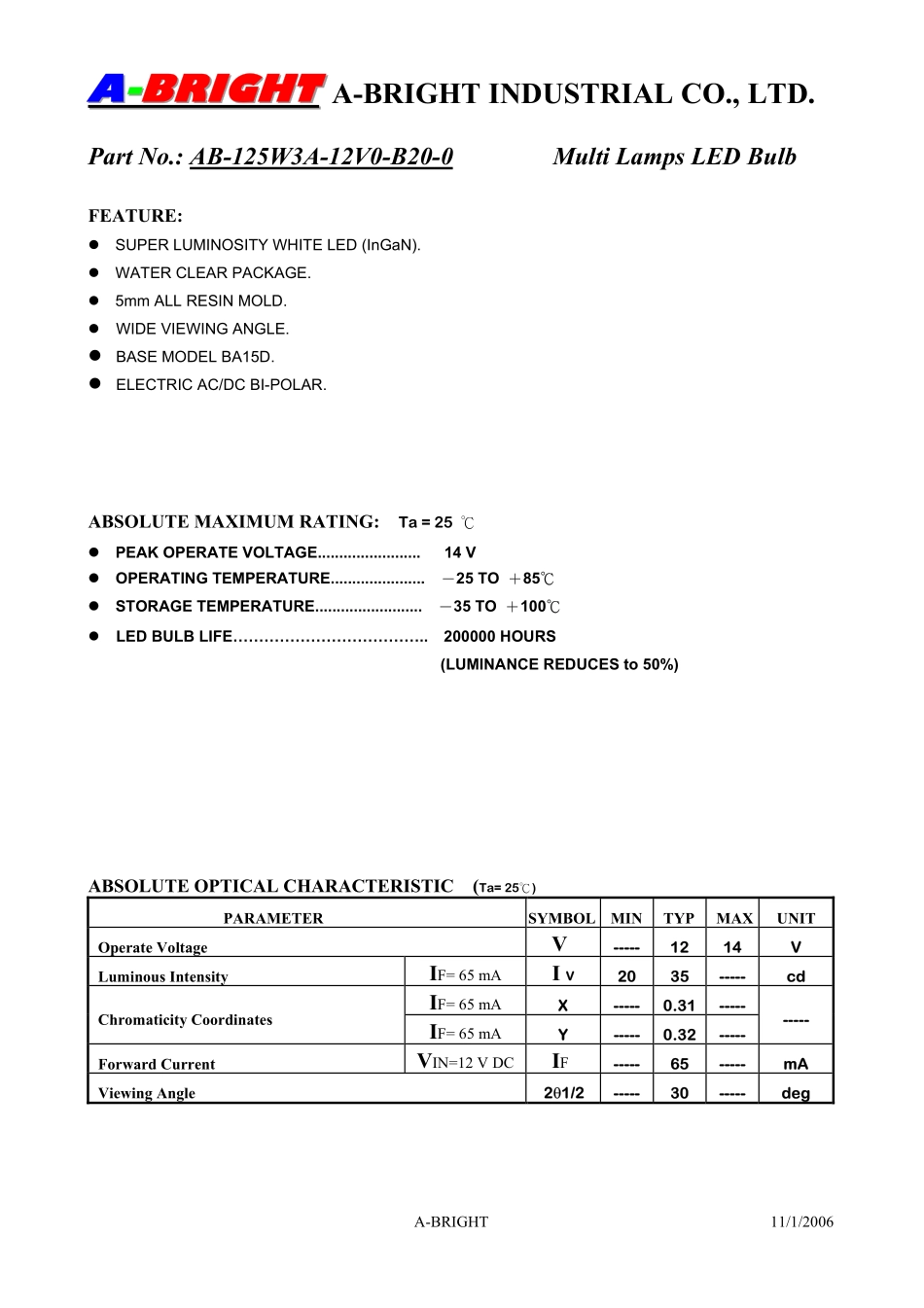 AB-125W3A-12V0-B20-0 (A-BRIGHT).pdf_第3页