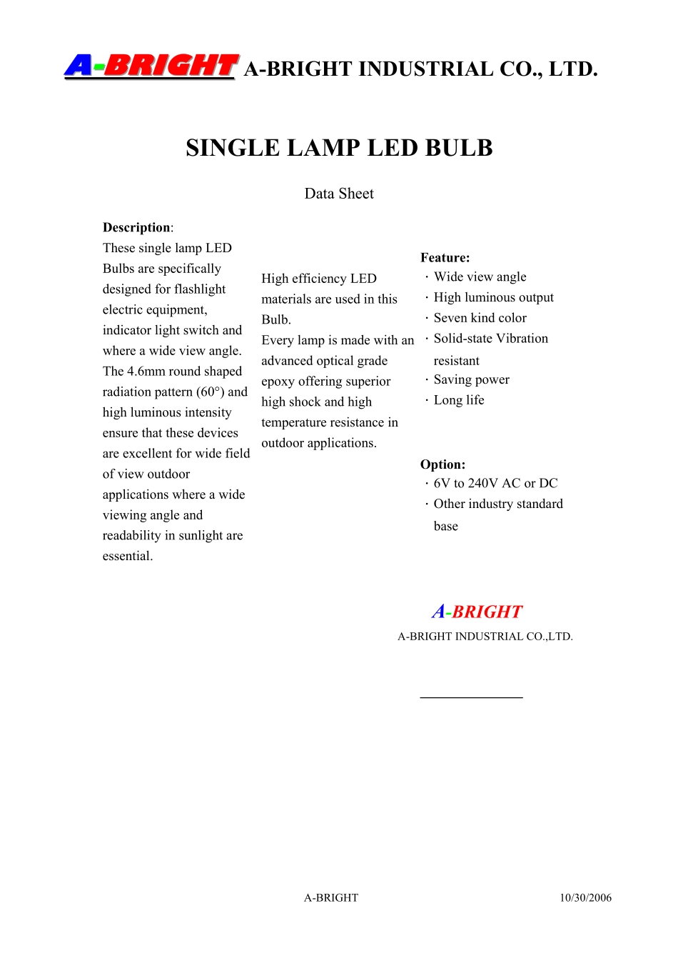 AB-46G1-24VD-T5 (A-BRIGHT).pdf_第1页