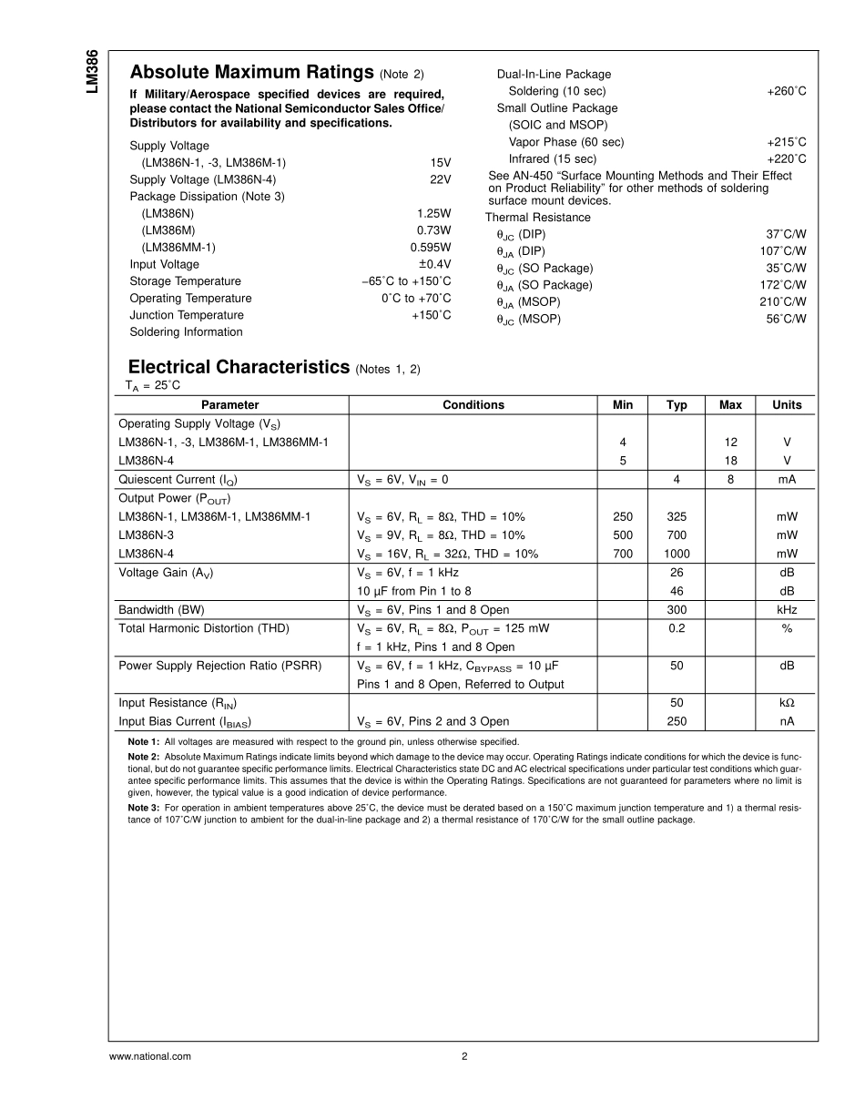 IC封装资料_专用放大器_LM386M-1.pdf_第3页