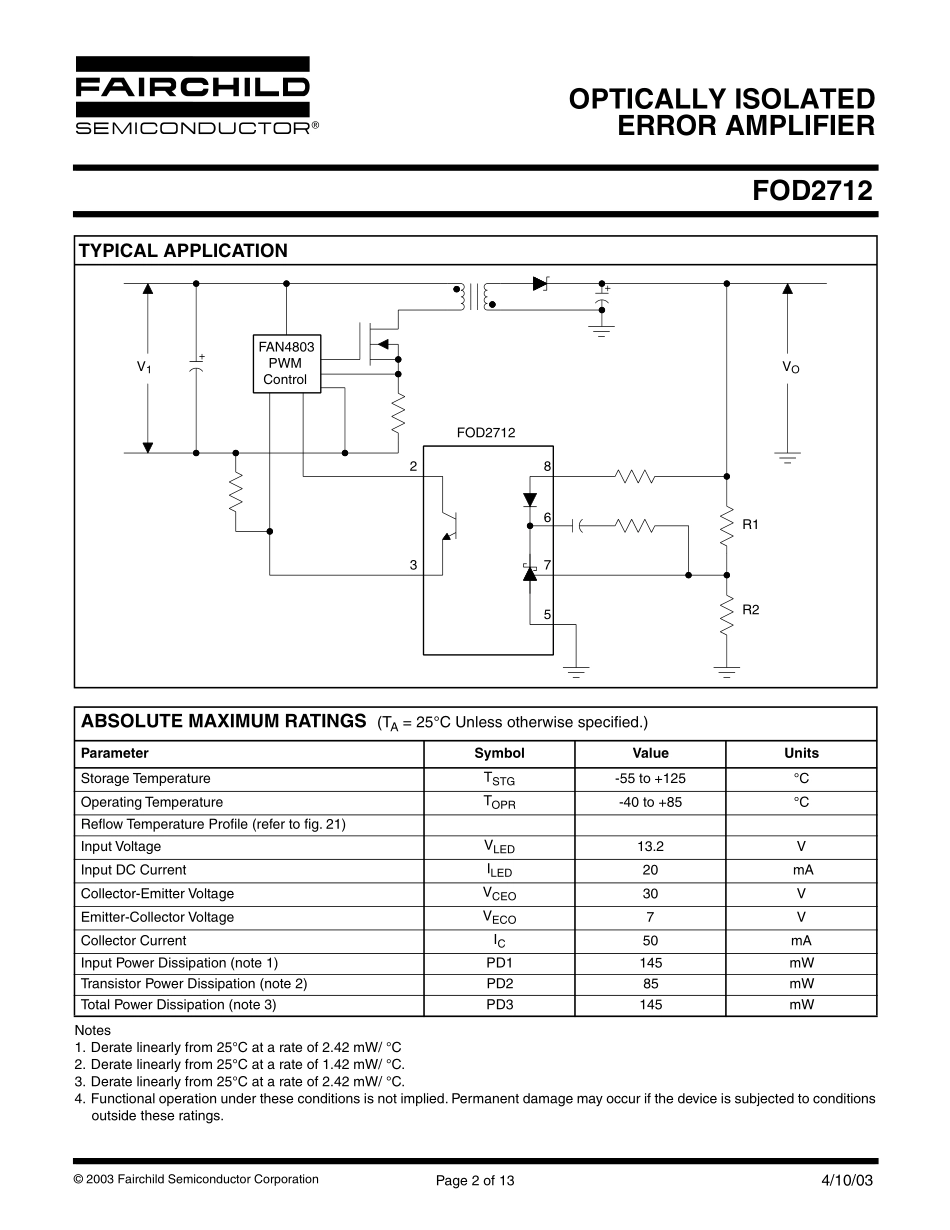 IC封装资料_信号隔离芯片_FOD2712.pdf_第2页