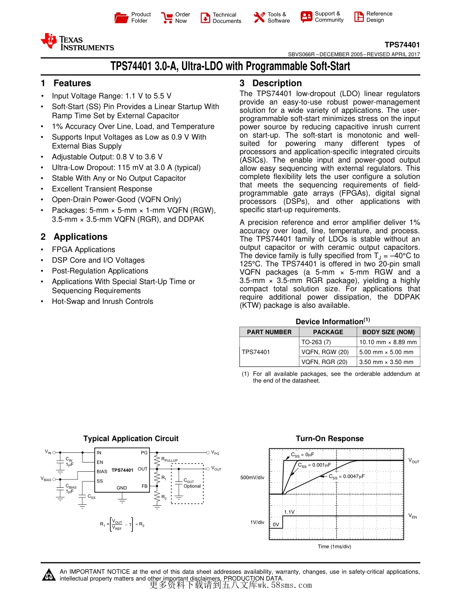 IC封装资料_线性稳压器_TPS74401RGWT.pdf_第1页