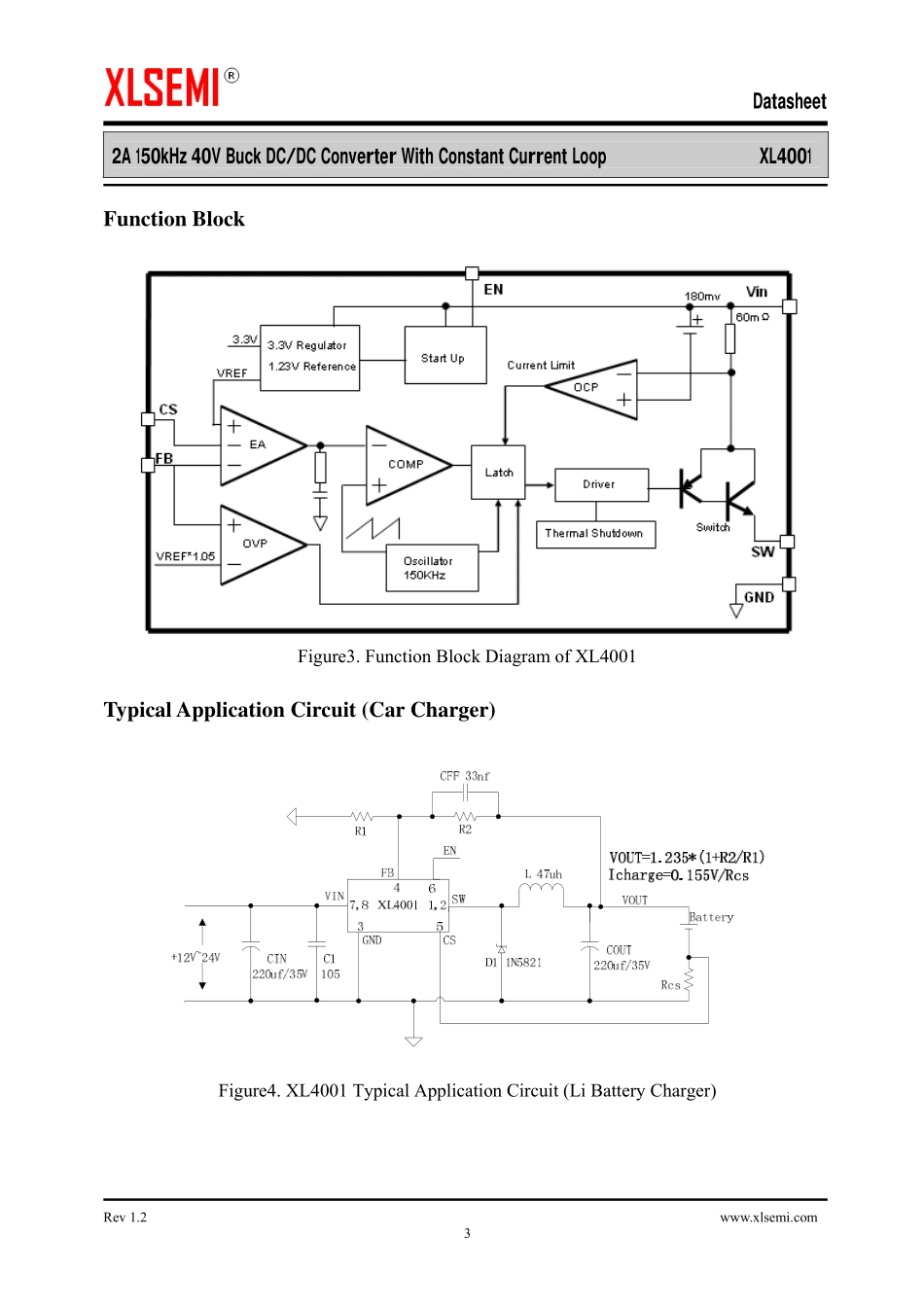 IC封装资料_电源管理芯片_XL4001.pdf_第3页