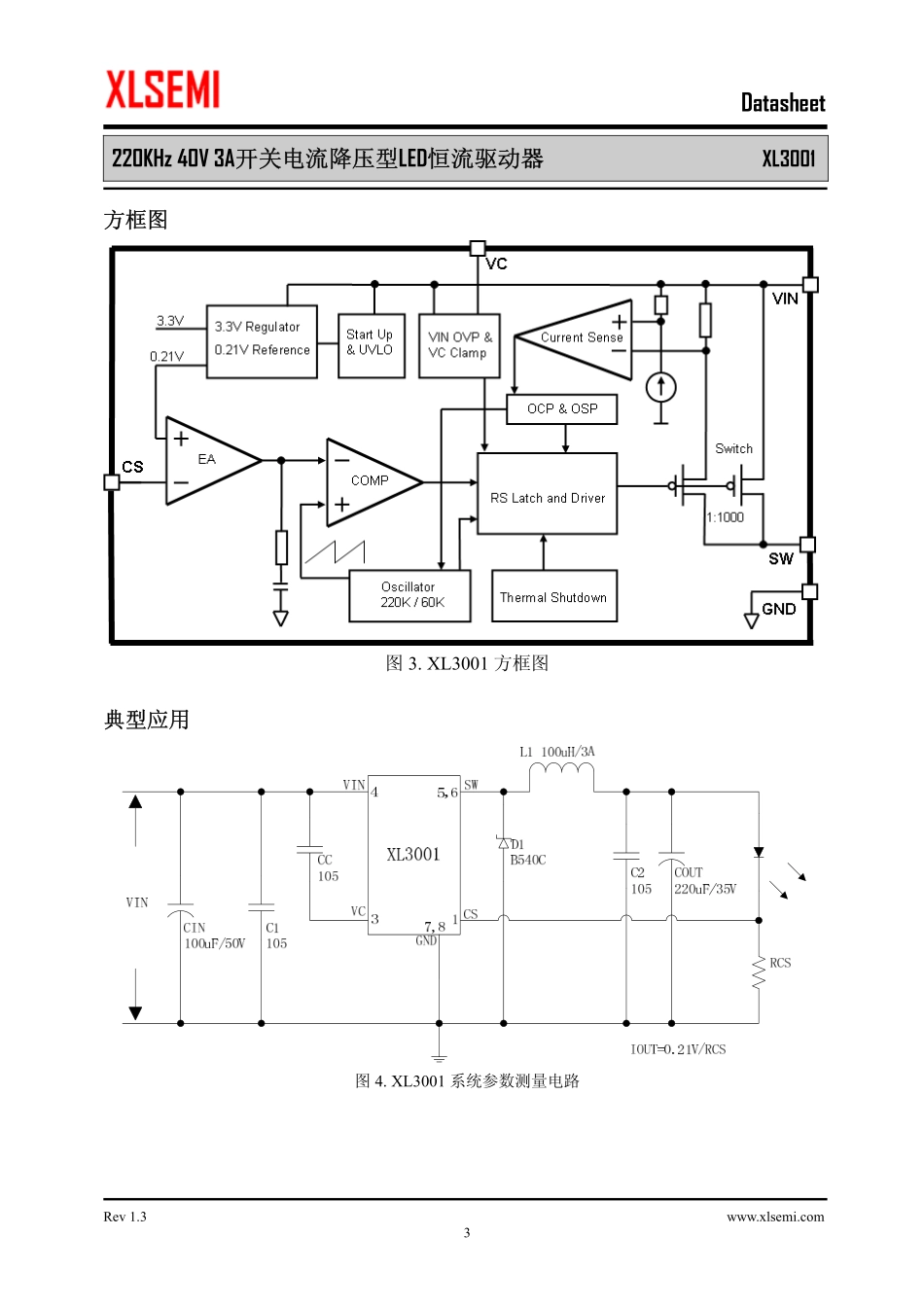 IC封装资料_电源管理芯片_XL3001.pdf_第3页