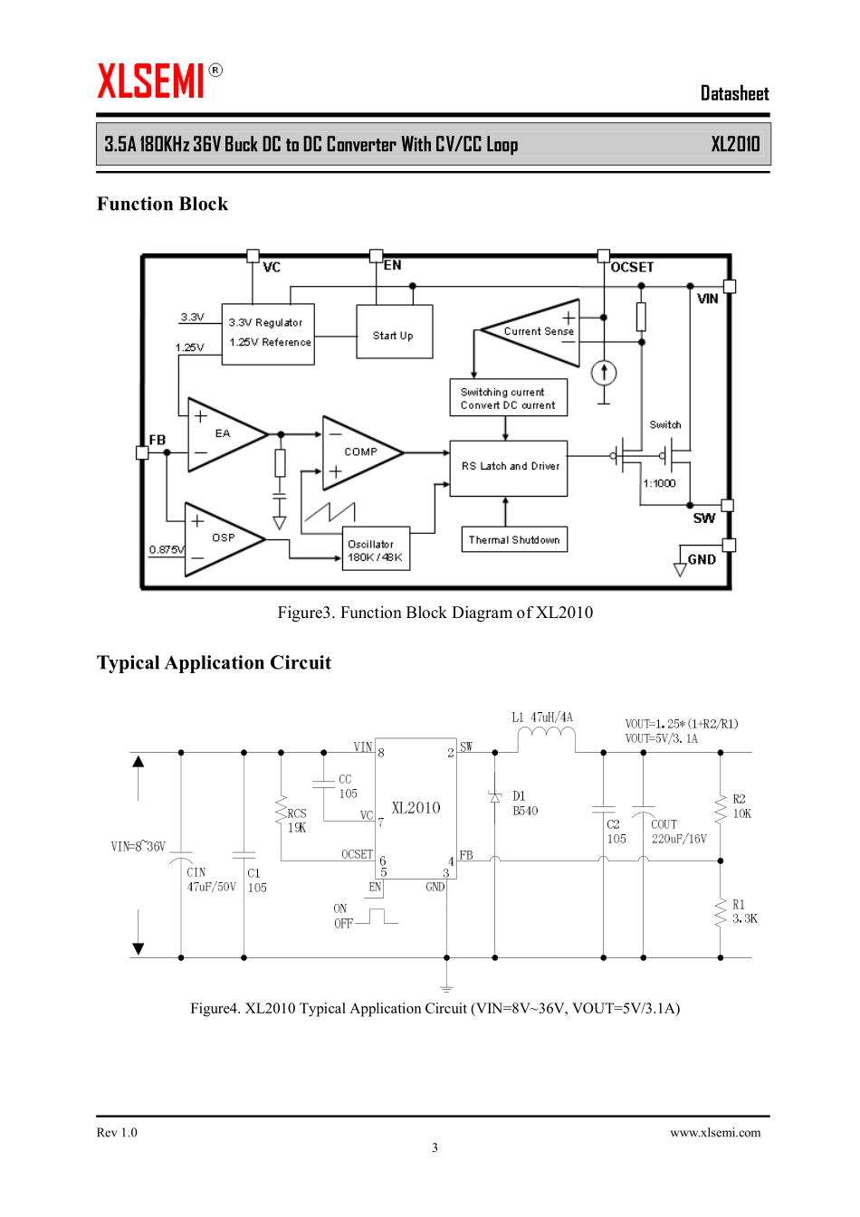 IC封装资料_电源管理芯片_XL2010.pdf_第3页