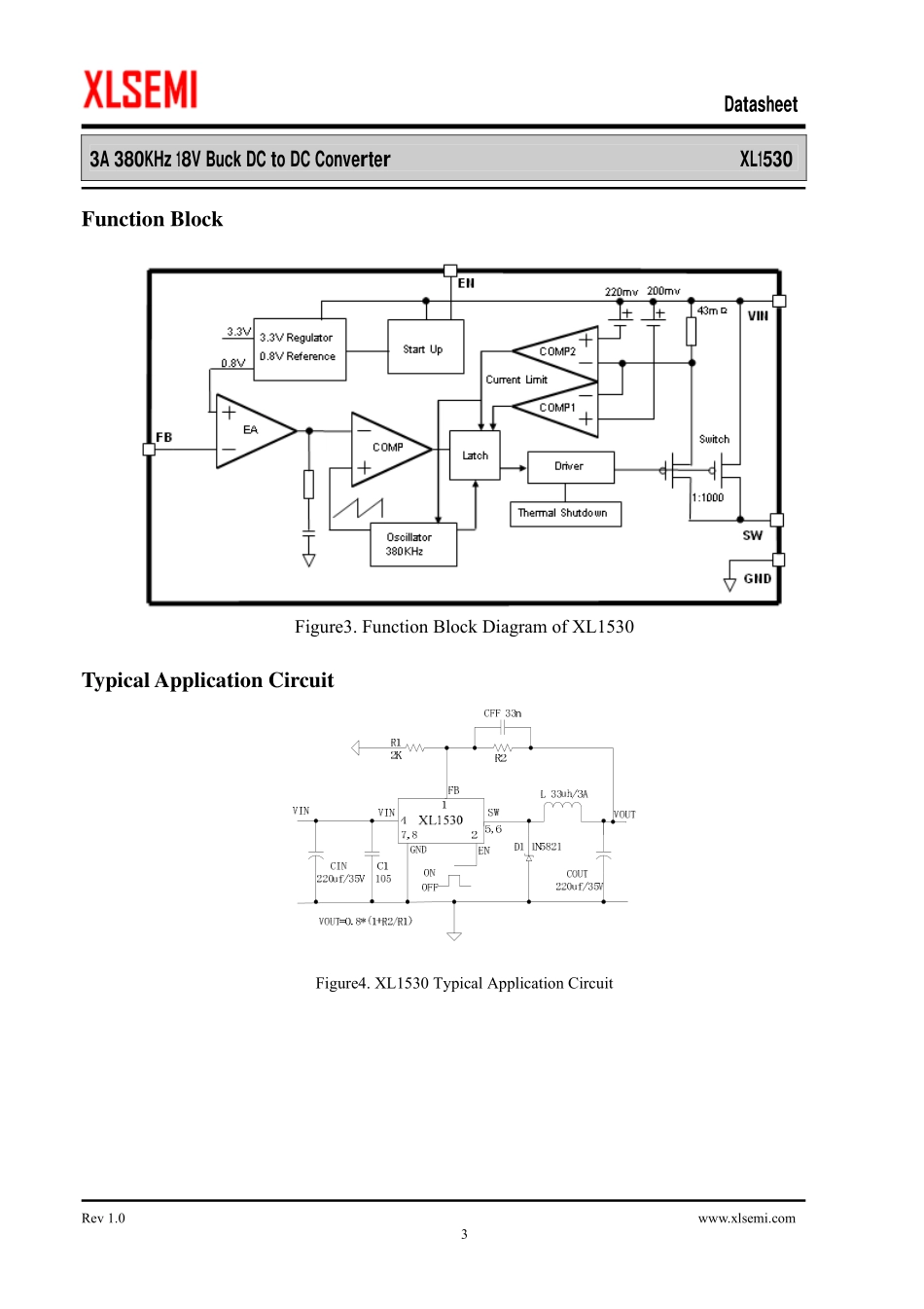 IC封装资料_电源管理芯片_XL1530.pdf_第3页