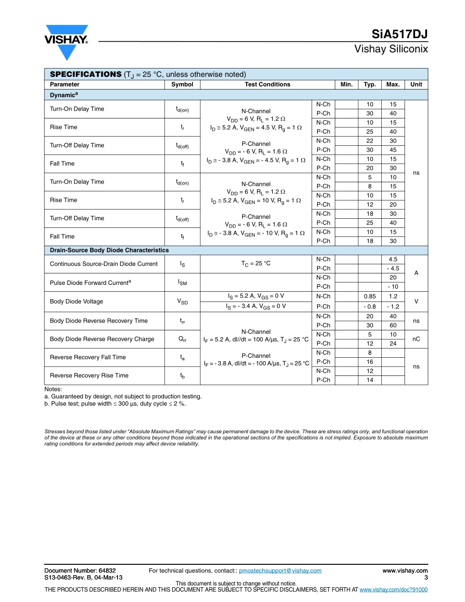 IC封装资料_三极管_SIA517DJ-T1-GE3.pdf_第3页