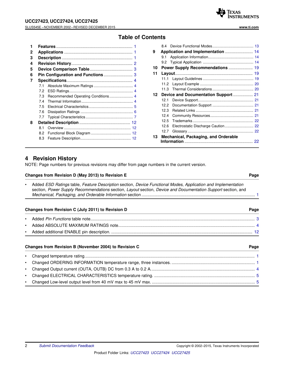 IC封装资料_电源管理芯片_UCC27424DRG4.pdf_第2页