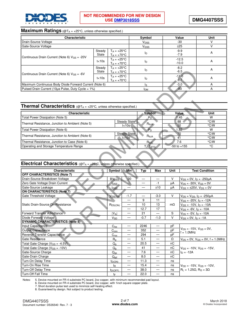 IC封装资料_三极管_DMG4407SSS-13.pdf_第2页