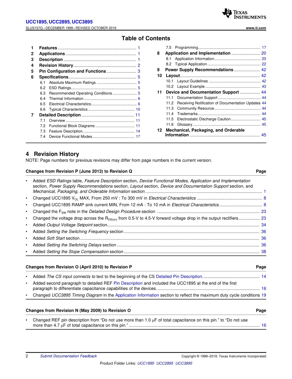 IC封装资料_电源管理芯片_UCC2895DWTR.pdf_第2页