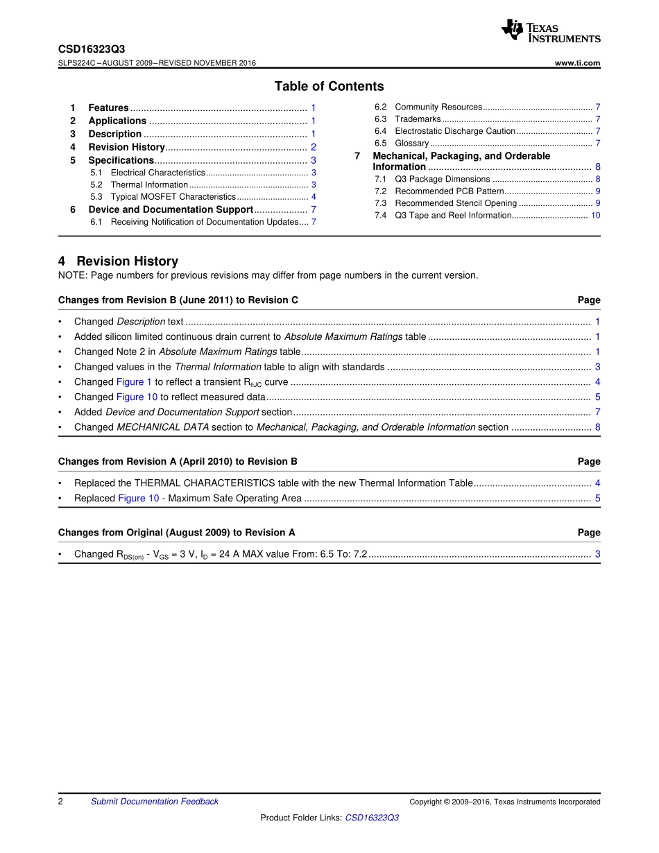 IC封装资料_三极管_CSD16323Q3.pdf_第2页