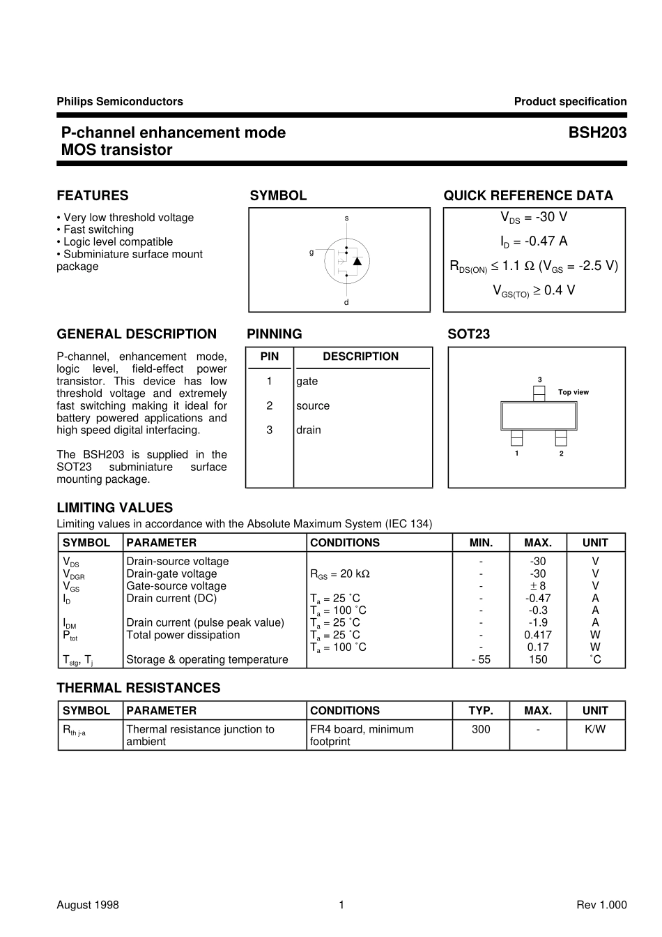 IC封装资料_三极管_BSH203_215.pdf_第2页