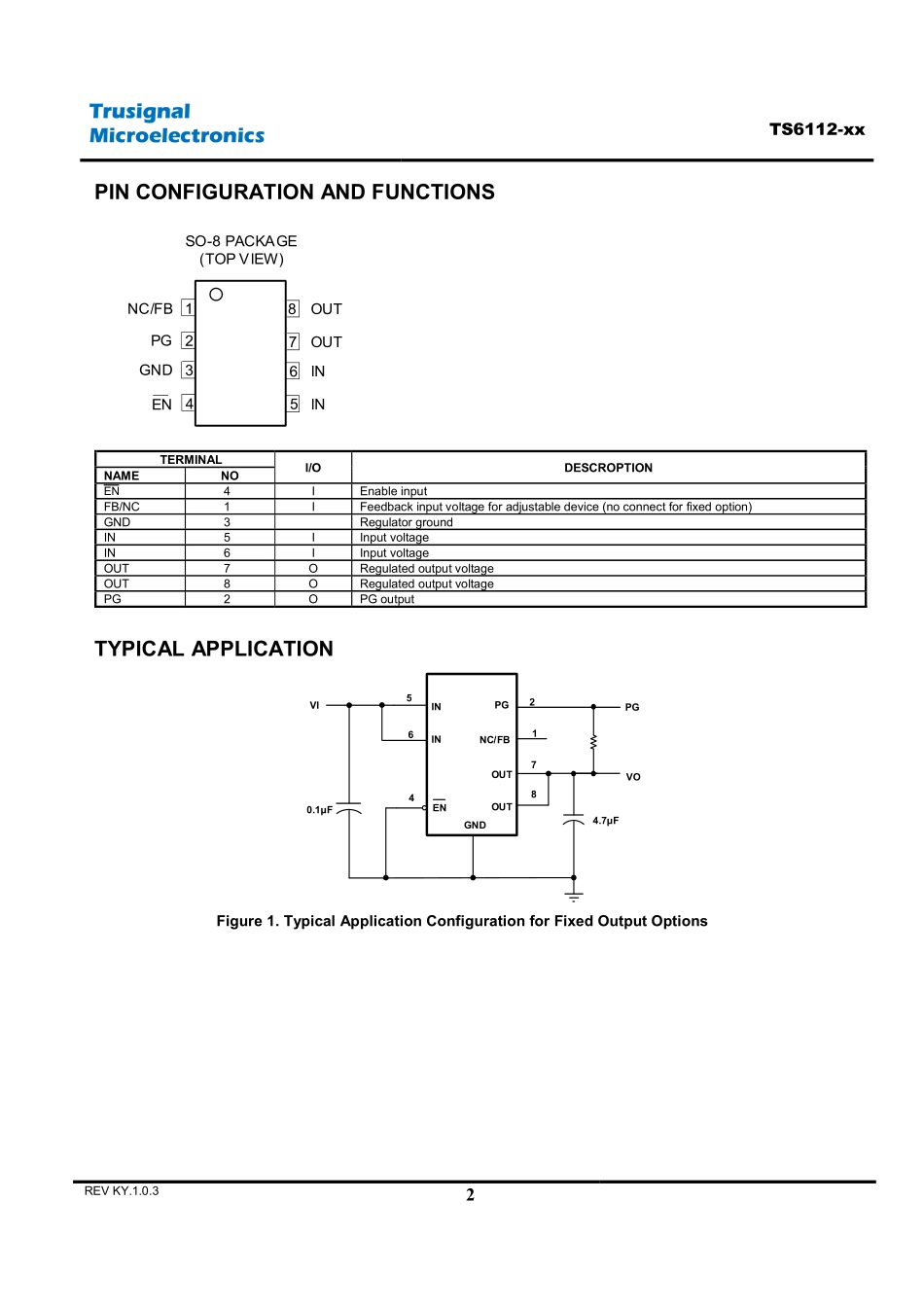 IC封装资料_电源管理芯片_TS6112-33.pdf_第2页