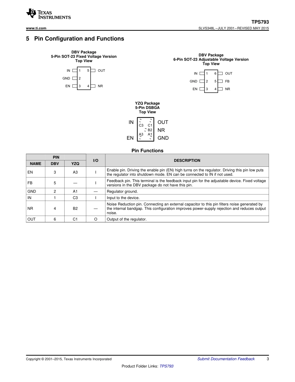 IC封装资料_电源管理芯片_TPS79333DBVR.pdf_第3页