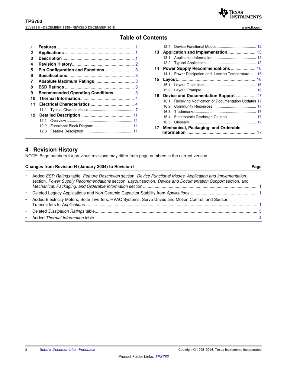 IC封装资料_电源管理芯片_TPS76318DBVR.pdf_第2页