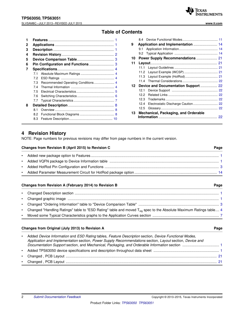 IC封装资料_电源管理芯片_TPS63051RMWR.pdf_第2页
