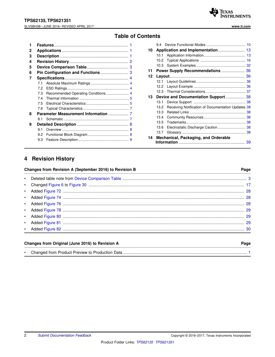 IC封装资料_电源管理芯片_TPS62135RGXR.pdf_第2页