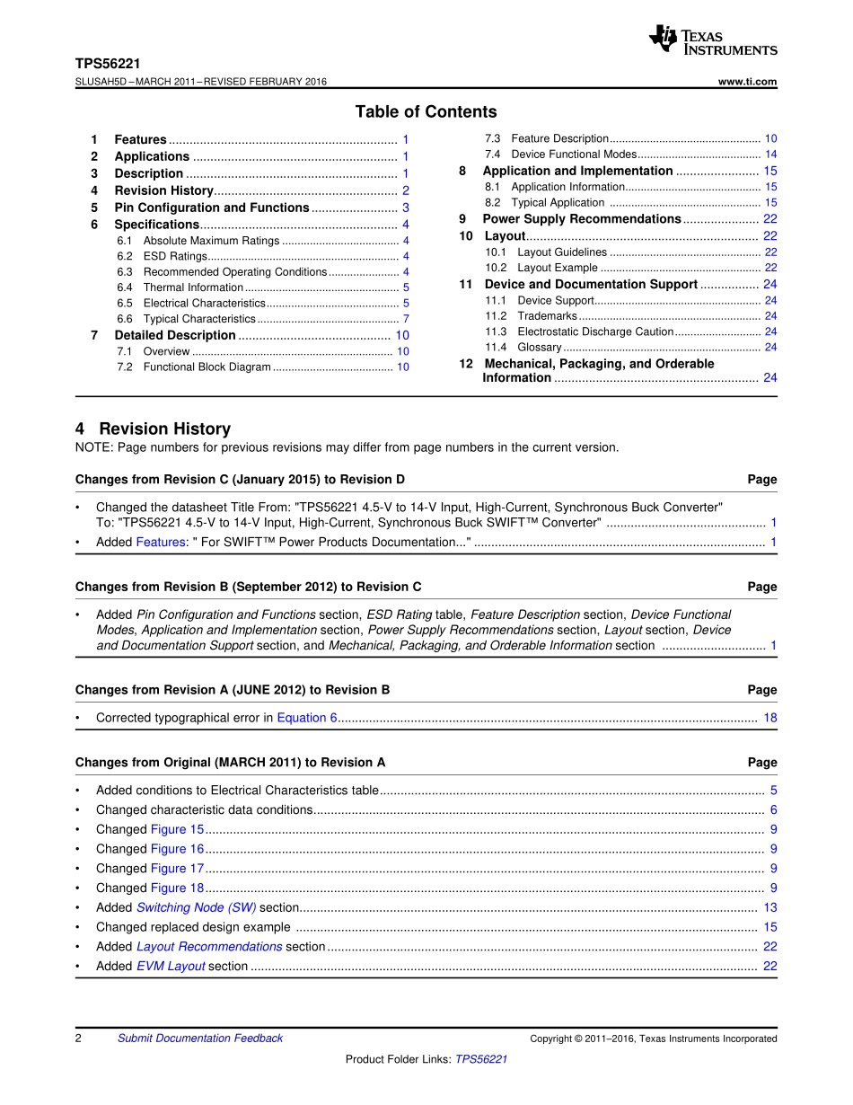 IC封装资料_电源管理芯片_TPS56221DQPR.pdf_第2页