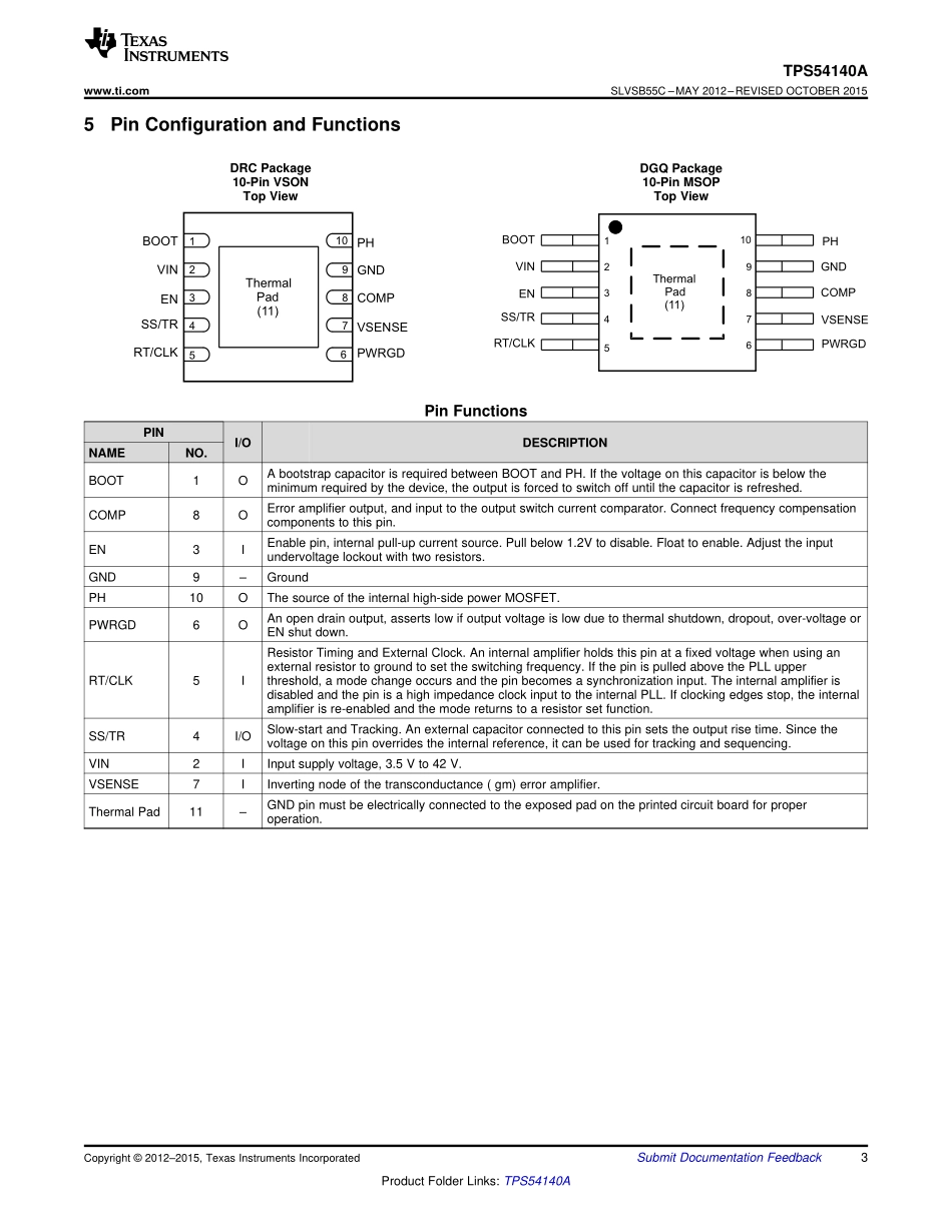 IC封装资料_电源管理芯片_TPS54140ADRCR.pdf_第3页