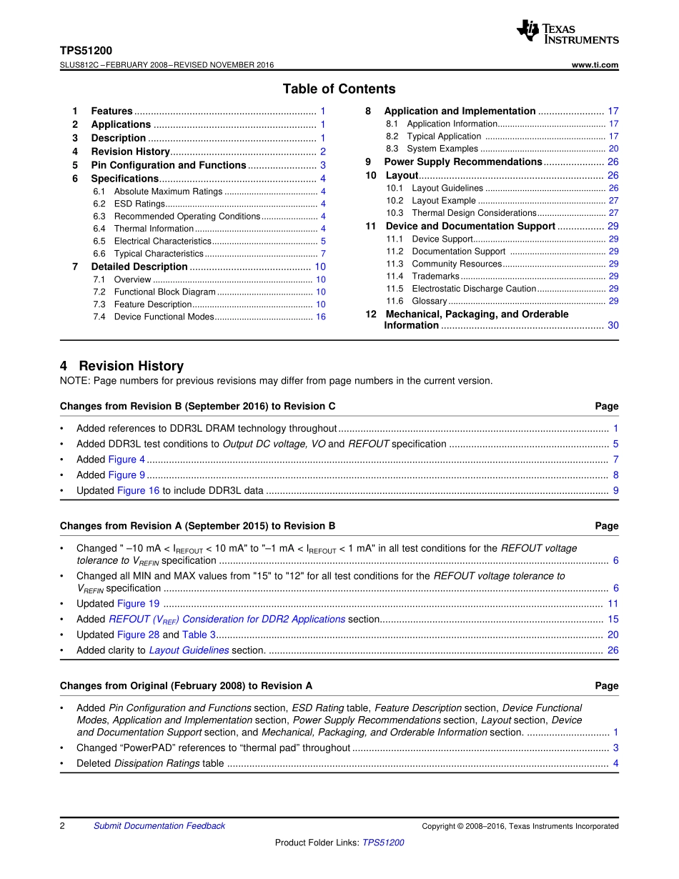 IC封装资料_电源管理芯片_TPS51200DRCR.pdf_第2页