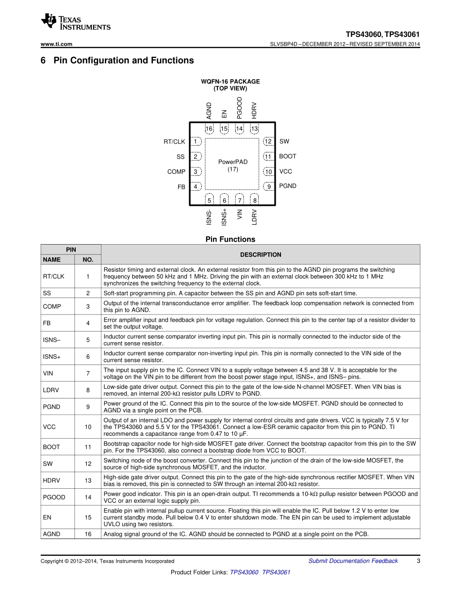 IC封装资料_电源管理芯片_TPS43060RTER.pdf_第3页