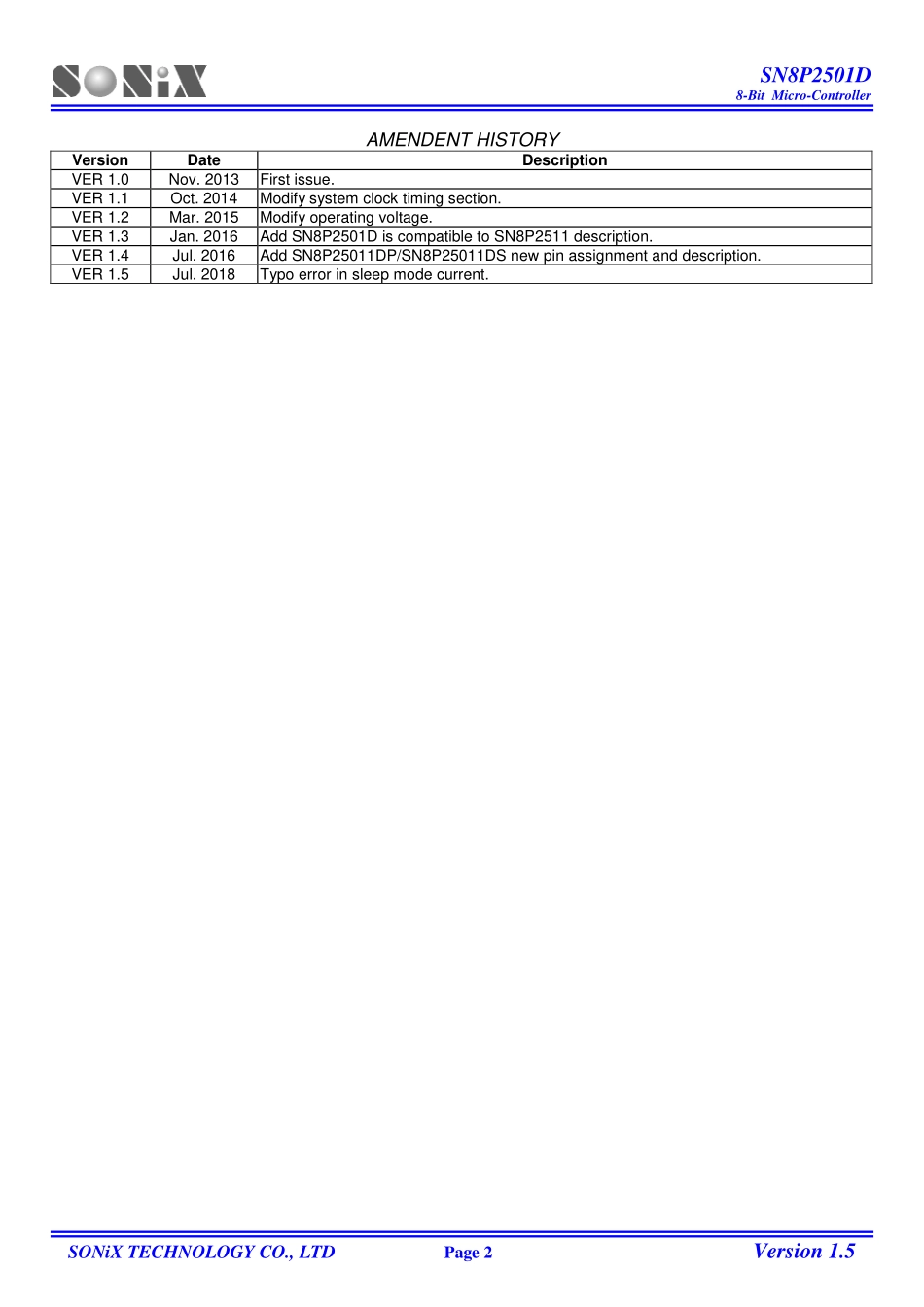 IC封装资料_嵌入式微处理器_SNB8P25011DSG.pdf_第2页