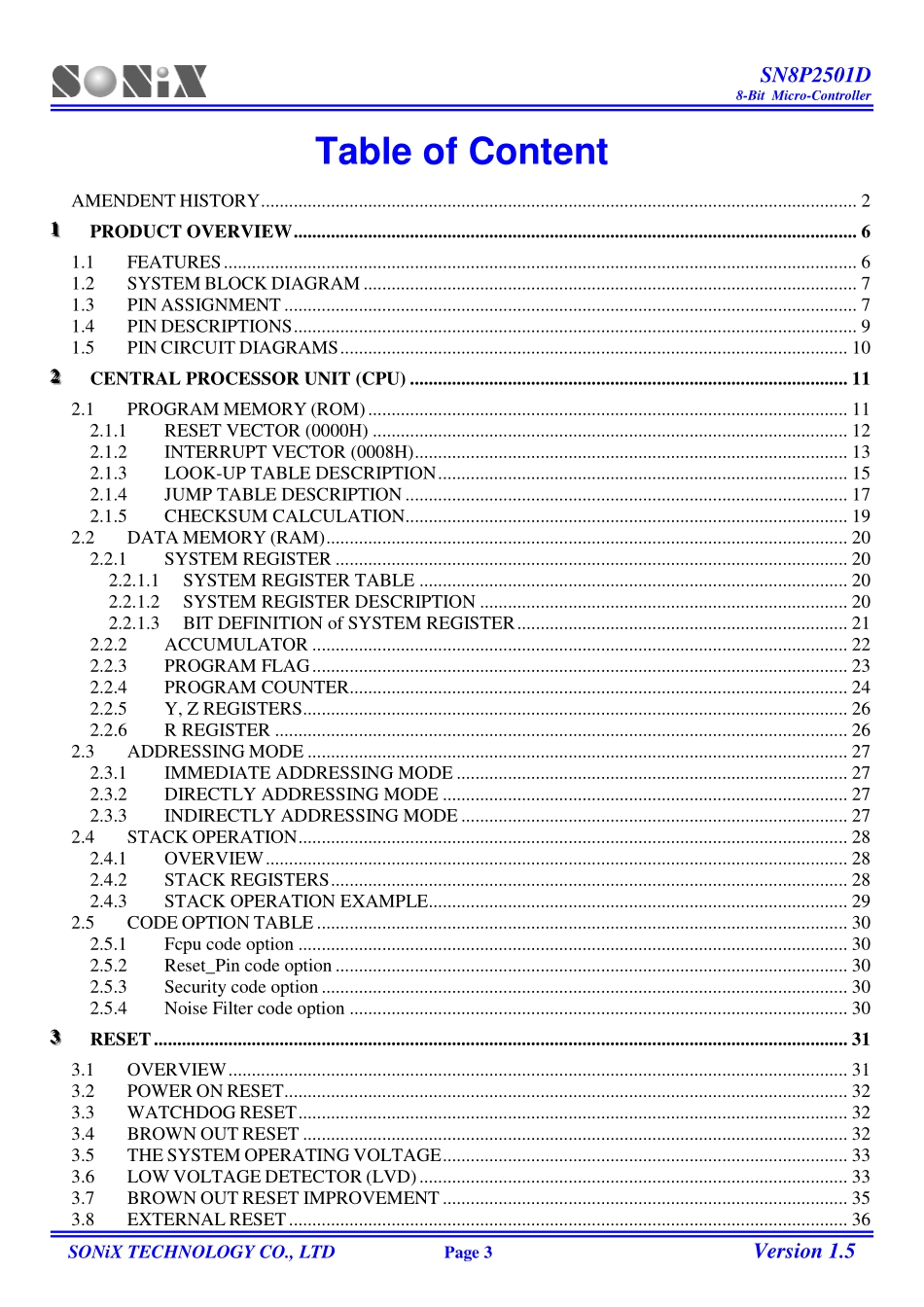 IC封装资料_嵌入式微处理器_SNB8P25011DSG.pdf_第3页